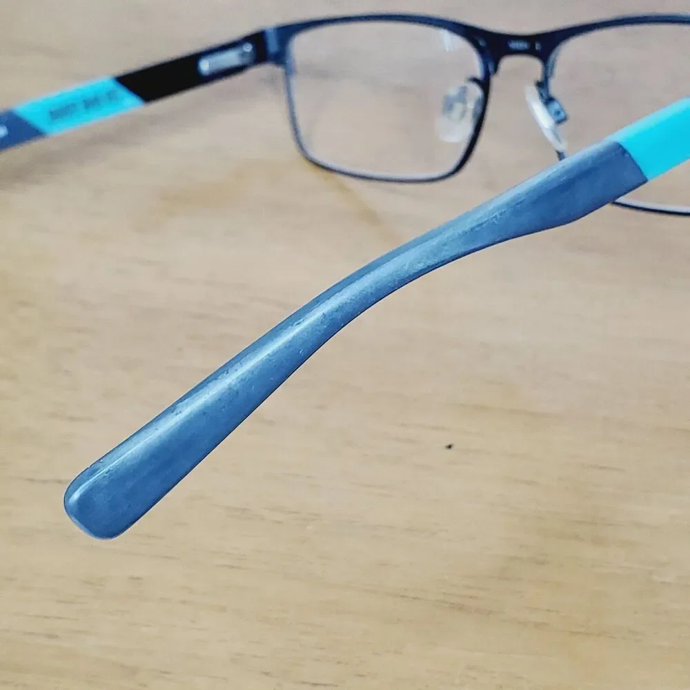 Nike 5574 018 Kids Eyeglasses Satin Black Hyper Jade Unisex Eye Wear Optical